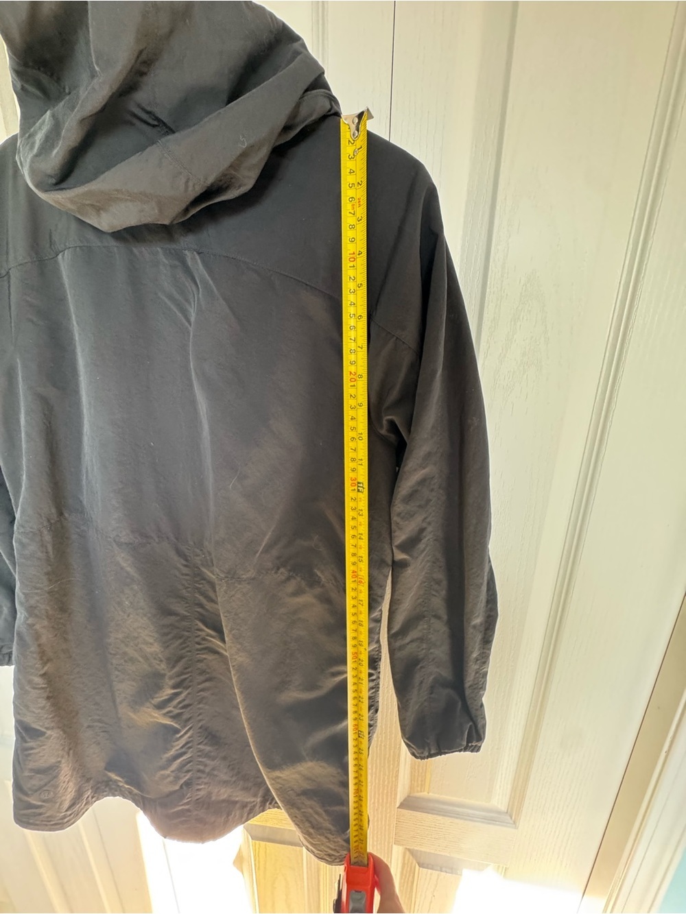 Lululemon Easy As Jacket Black Hooded Water-Repellent Coat - Picture 8 of 11